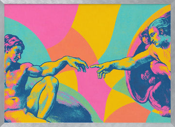 The touch (neon masters series) | Poster - Silver Frame Interior