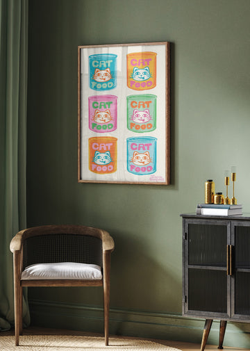Pop Art Cat Food | Poster - Room Interior 2