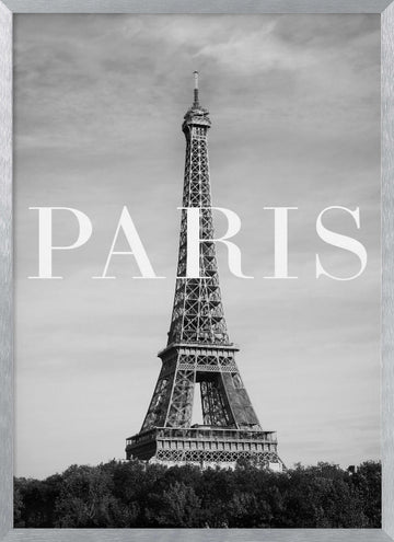Eiffel Tower Paris | Poster - Silver Frame Interior