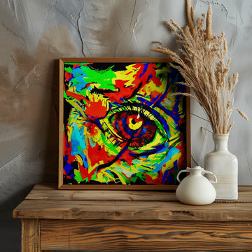 Vibrant Abstract Eye | Poster - Room Interior 1