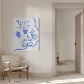 Oysters and Champagne | Canvas - Room Interior 1