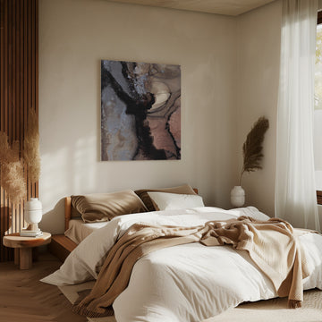 Organic Shapes with Earthy Tones | Canvas - Room Interior 2