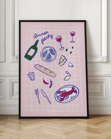 Dinner Party | Poster - Room Interior 1