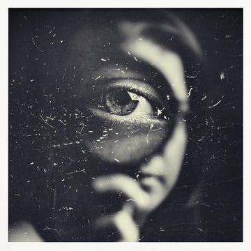 Intense Shadowed Eye | Poster - White Frame Interior