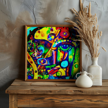 Vibrant Abstract Eye | Poster - Room Interior 1