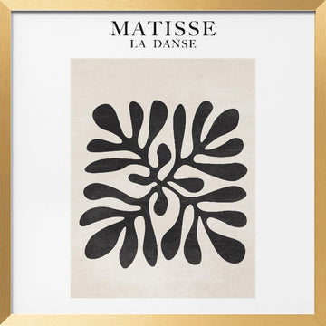 Flowing Silhouettes | Poster - Gold Frame Interior