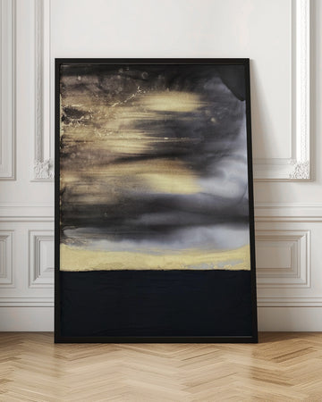 Abstract Golden Horizon | Poster - Room Interior 1