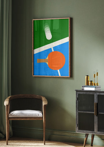 Table Tennis Action | Poster - Room Interior 2