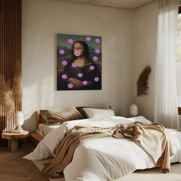 Mona Lisa Bubblegum Pop | Canvas - Room Interior 2