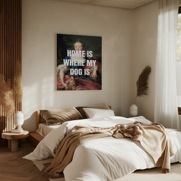 Classic Portrait Dog Quote | Canvas - Room Interior 2