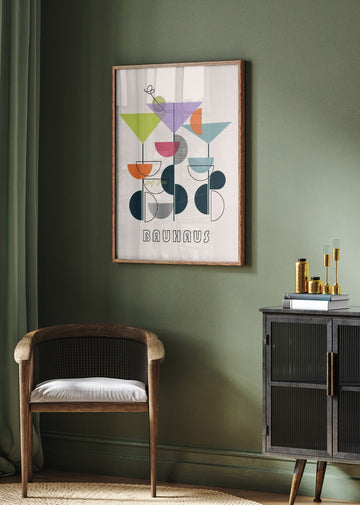 Bauhaus Cocktail Art | Poster - Room Interior 2