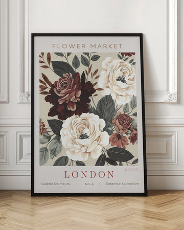 London Flower Market Roses | Poster - Room Interior 1