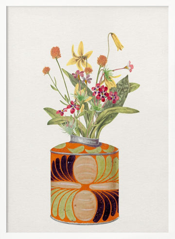 Charming Wildflower Bouquet | Poster - White Frame Interior
