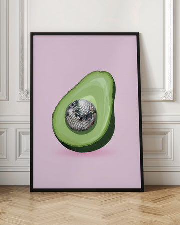 Avocado Disco Ball | Poster - Room Interior 1