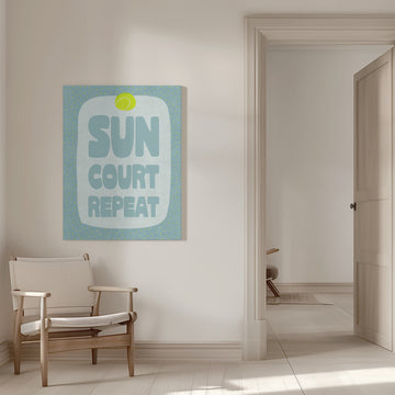 Sun Court Repeat | Canvas - Room Interior 1