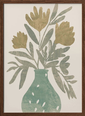 Boho Botanicals | Poster - Walnut Frame Interior
