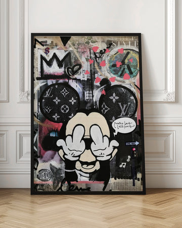 Rebellious Cartoon Attitude | Poster - Room Interior 1