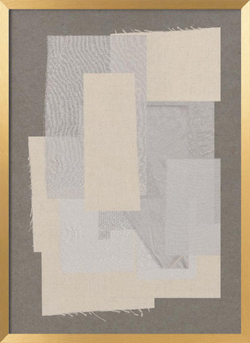 Textile Harmony | Poster - Gold Frame Interior