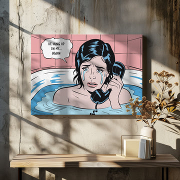 Crying In Bathtub | Canvas - Room Interior 2