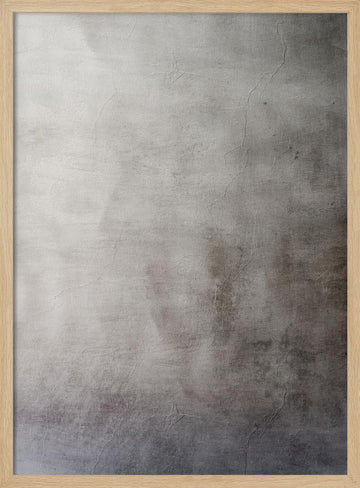 Distressed Gray Wall | Poster - Wood Frame Interior