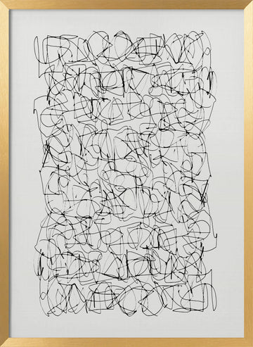 Circuitry | Poster - Gold Frame Interior