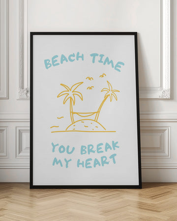 Beach Time Island Heart | Poster - Room Interior 1