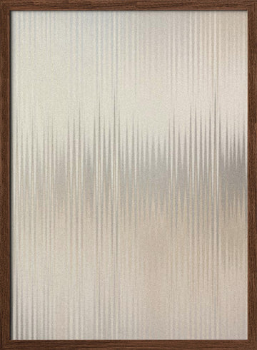 Shimmering Vertical Waves | Poster - Walnut Frame Interior