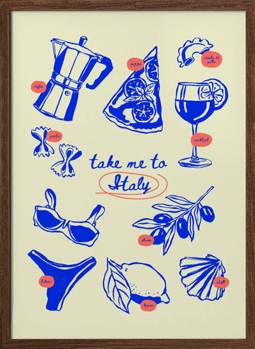 Summercollectionno53 | Poster - Walnut Frame Interior