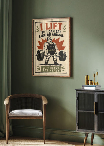 Strongman Gym Humor | Poster - Room Interior 2