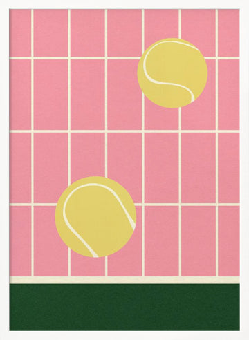 Tennis Kitchen | Poster - White Frame Interior