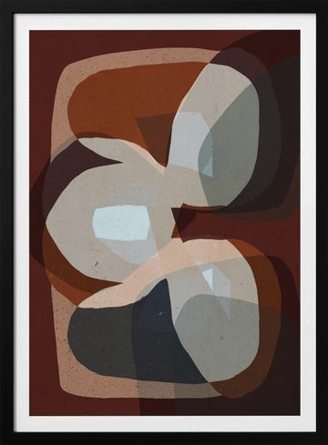 Layers of Earth | Poster - Black Metal Frame Interior