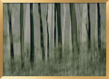 Trees in motion | Poster - Gold Frame Interior