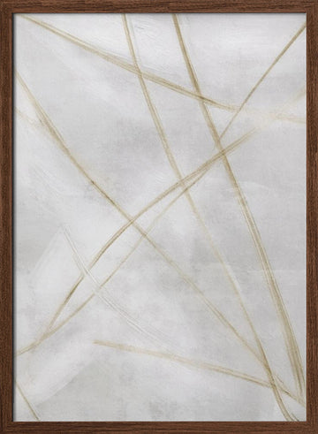 Gestual #1 | Poster - Walnut Frame Interior