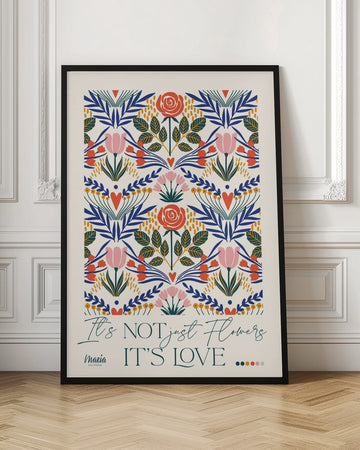 Vibrant Botanical Love | Poster - Room Interior 1