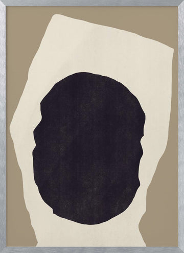 Abstract Organic Form | Poster - Silver Frame Interior