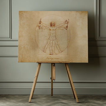 Vitruvian Friday Man | Canvas - Room Interior 1
