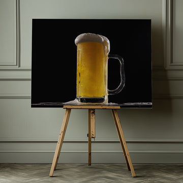 Overflowing Cold Beer | Canvas - Room Interior 1