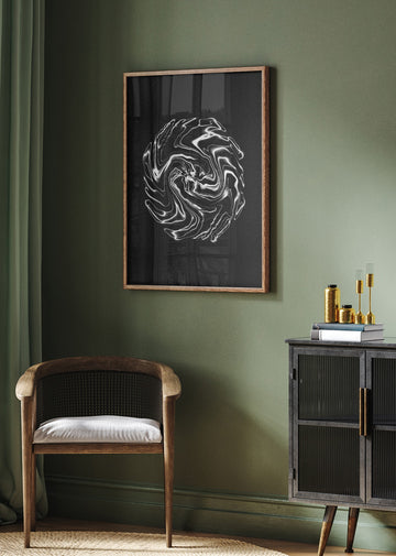 Electric Liquid Swirl | Poster - Room Interior 2