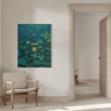 Rainy Day Frog | Canvas - Room Interior 1