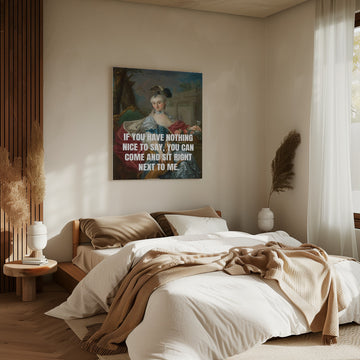 Sassy Lady Portrait Quote | Canvas - Room Interior 2