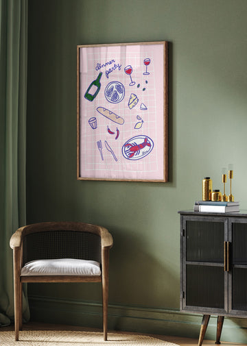 Dinner Party | Poster - Room Interior 2