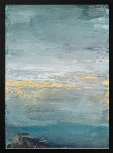 A Serene Seascape | Poster - Black Metal Frame Interior