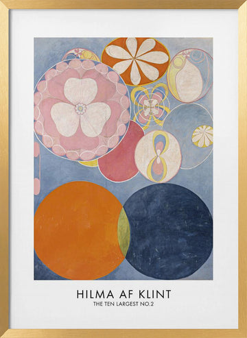The Ten Largest No.2 Poster | Poster - Gold Frame Interior