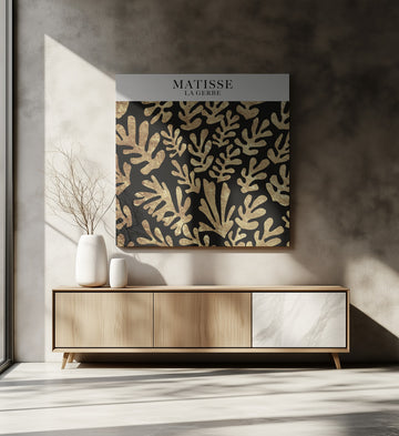 Golden Foliage Dance | Canvas - Room Interior 2