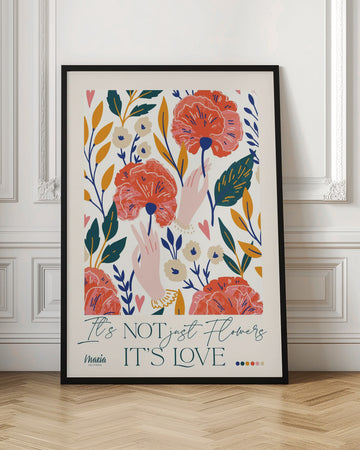 Poppies and Loving Hands | Poster - Room Interior 1