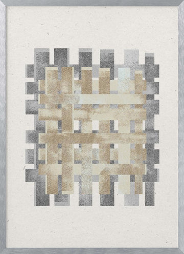 Woven Essence | Poster - Silver Frame Interior