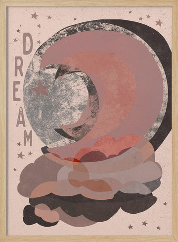 Starry Dreamscape | Poster - Wood Frame Interior