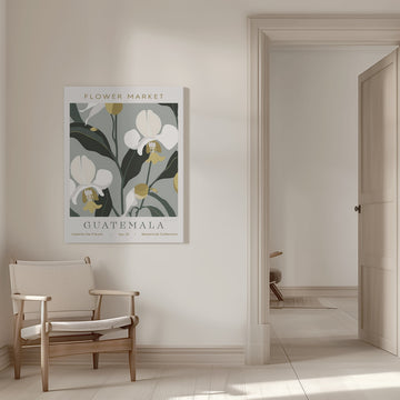 Tropical Guatemala Orchids | Canvas - Room Interior 1