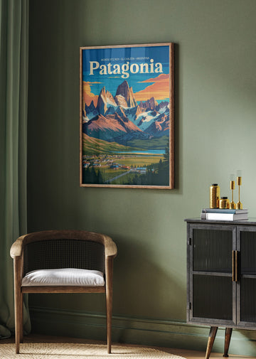 El Chaltén Valley Glow | Poster - Room Interior 2
