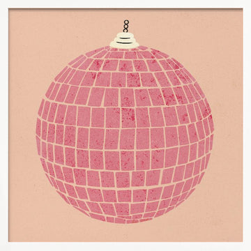 Disco Ball | Poster - White Frame Interior